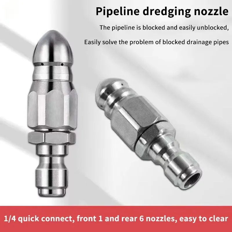 1pcs Electric High Pressure Washer Drain Cleaner with Rotating Nozzle for Pipe Flushing, Car Washing & Home Use