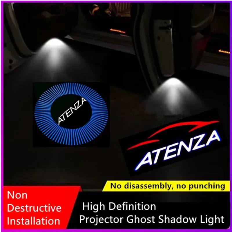 

Led Car Door Welcome Light Laser Projector Ghost Shadow Lamp Accessories For Mazda ATENZA 6 2002- 2017 2018 2019 Courtesy Lamps