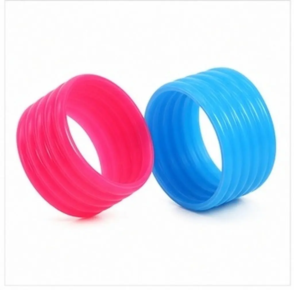 8Pcs Compact Silicone Racket Grip Rings for Tennis Badminton Fishing Rods Fitness Equipment Non-Slip Replaceable Overgrip