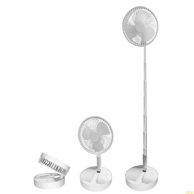 A0NC مطوي التلسكوبي القابل للطي 3600/7200MAH قابلة لإعادة الشحن 4 سرعات قابلة للتعديل