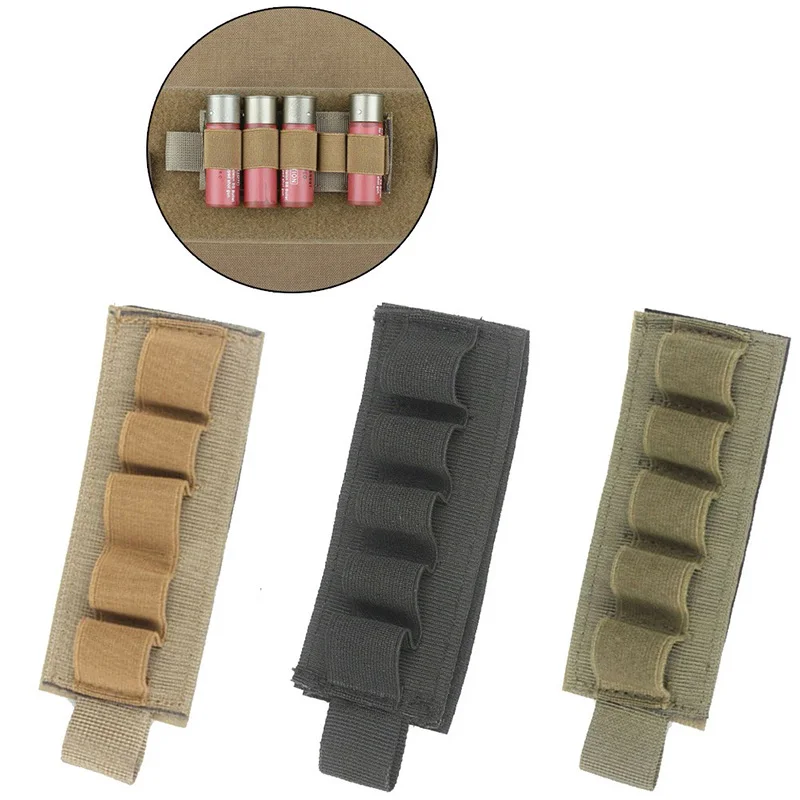 

Тактический держатель для охотничьих боеприпасов, 5 патронов, патроны для патронов для винтовки, 12GA, аксессуары для охотничьего ружья