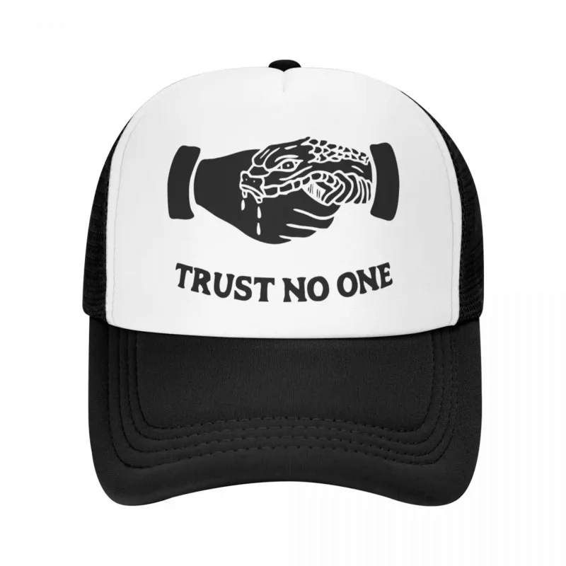 

Y2K Personalized Trust No One Baseball Cap Men Women Breathable Trucker Hat Streetwear Snapback Caps Sun Hats