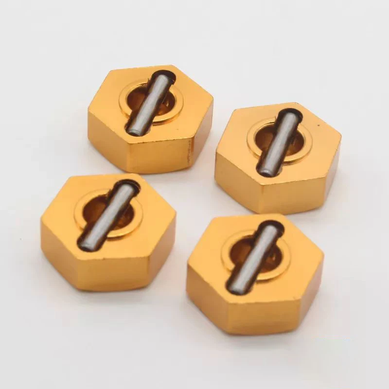 RC 4Pcs 1/10 Aluminum Alloy Hexagonal Coupling Wheel Hub Coupling102042 (02134) 0210 For 94101、94102、94103、94105、94106 Ect