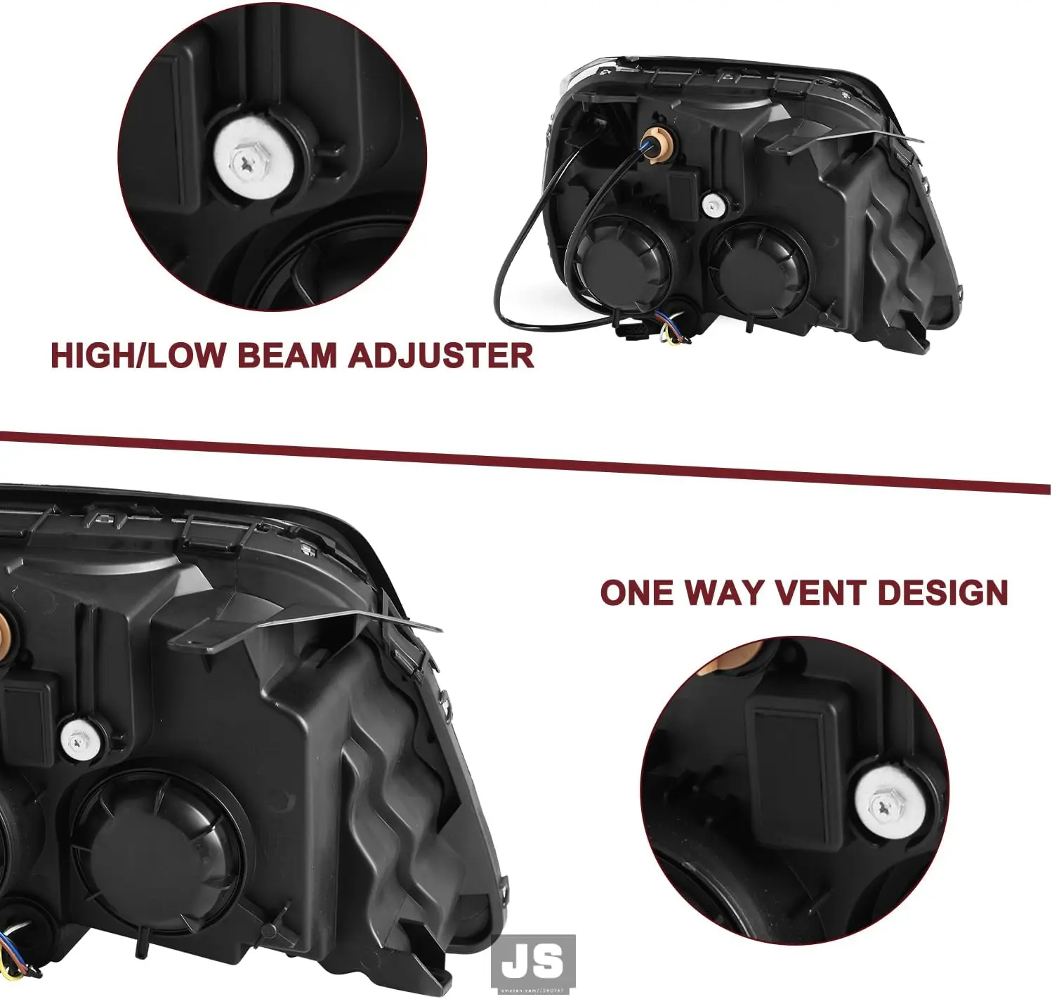 Halogen Headlights Assembly Fits for 2010-2015 GMC Terrain SUV SL/SLT/SLE Bulbs Included Projector Factory Headlamp Driver & Pas