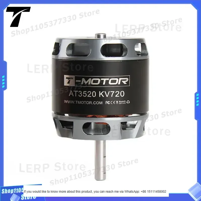 T-MOTOR AT3520 Professional Long Shaft 4S 6S Permanent Magnet 1100W 1300W Brushless Motor for