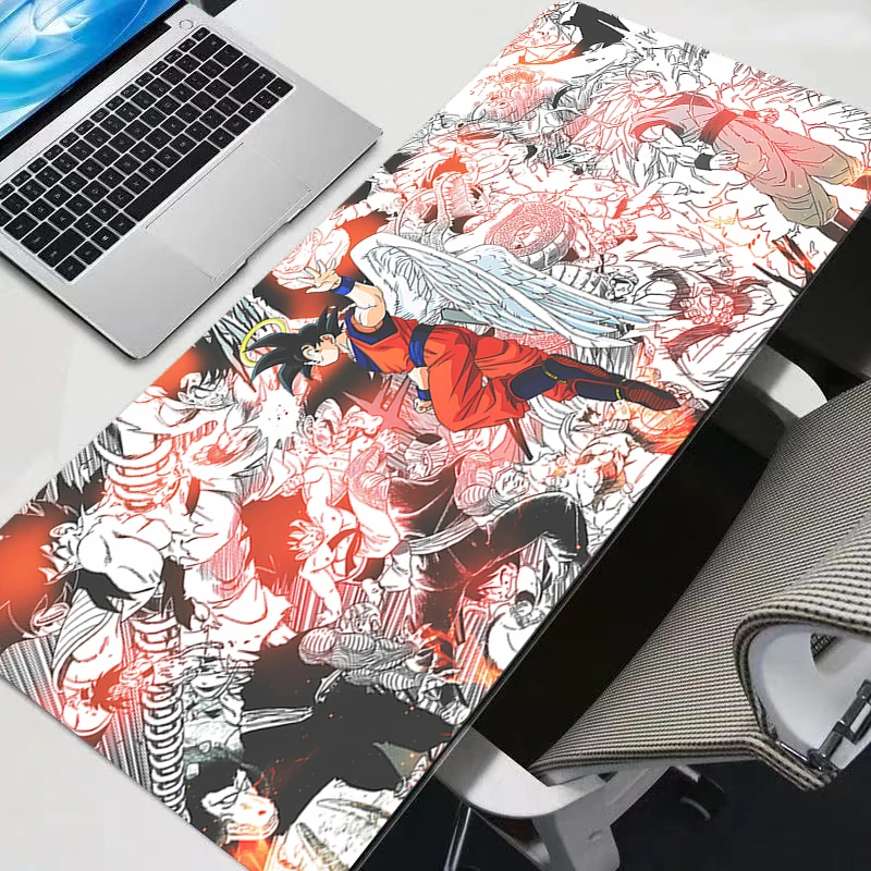 Tapis de souris Dragon Ball Anime Gamer, grand tapis de bureau XXL pour clavier et souris, tapis en caoutchouc pour jeux, tapis de souris pour ordinateur portable
