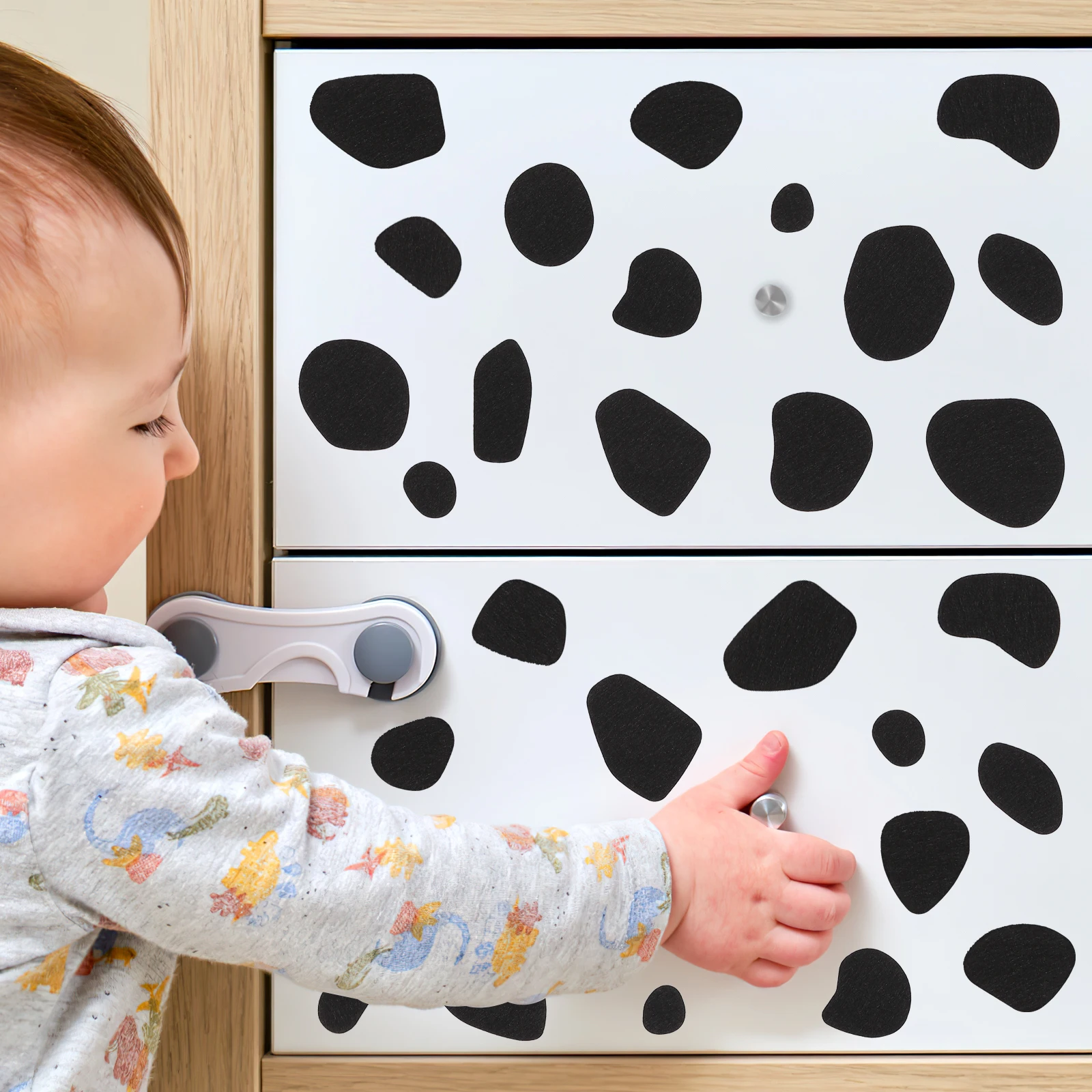 

Felt Circles Black Self-Adhesive Diy Felt Pad For Clothing Wall Hats Handmade Craft Supplies Decor Stickers