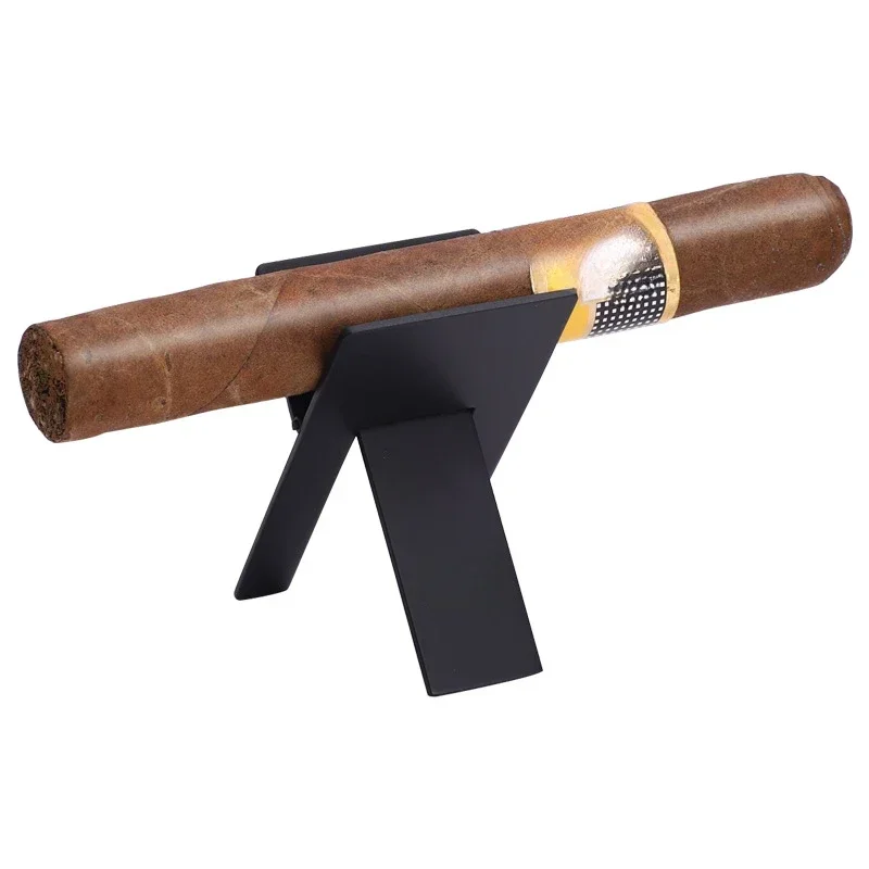 1PC Stainless Steel Foldable Cigar Holder Stand Cigarette Rack Display Bracket Smoking Utensil Accessory for Cohiba Cigars