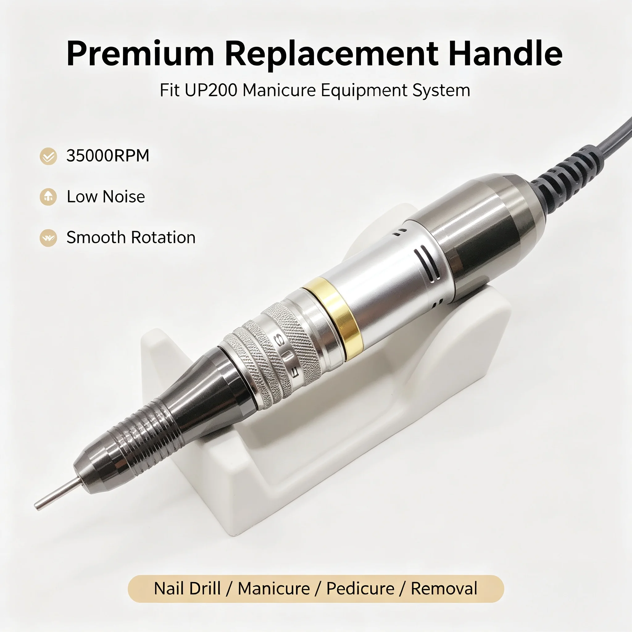 35000RPM Nail Drill Handles SDE H200 Strong 210, Replacement Parts for UP200 Electric Manicure Machine view 6