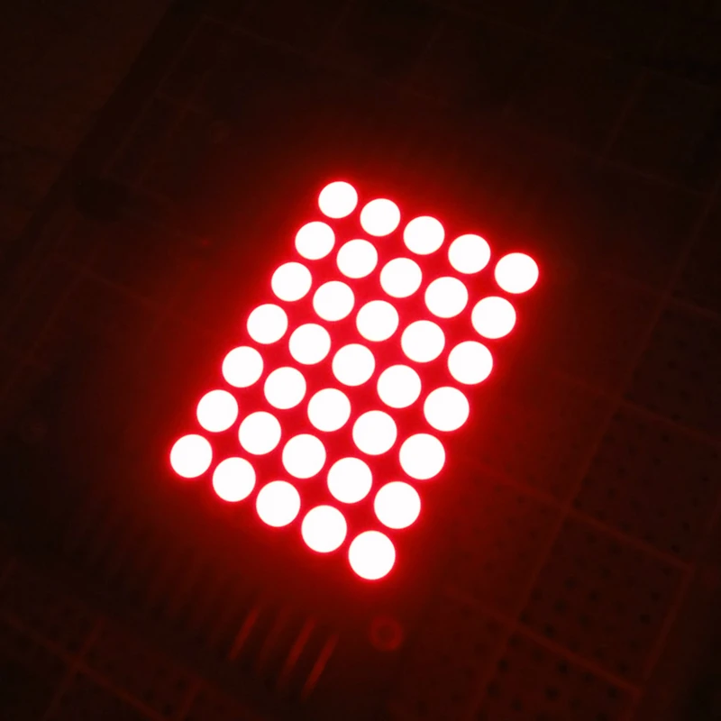 20 Stuks 5*7 Digitale Buis Rode Gemeenschappelijke Kathode/Anode 1.9Mm Led Dot Matrix Digitale Buis Module 5X7 Led Display