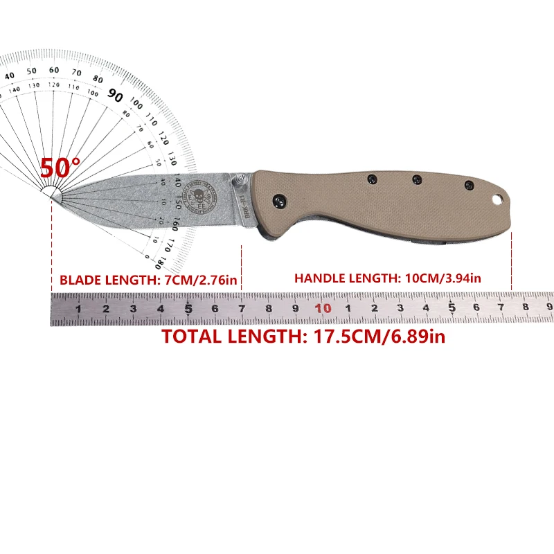 Folding pocket knife AUS-10A Steel blade Outdoor Survival Tactical Knife EDC Hunting portable self-defense tool