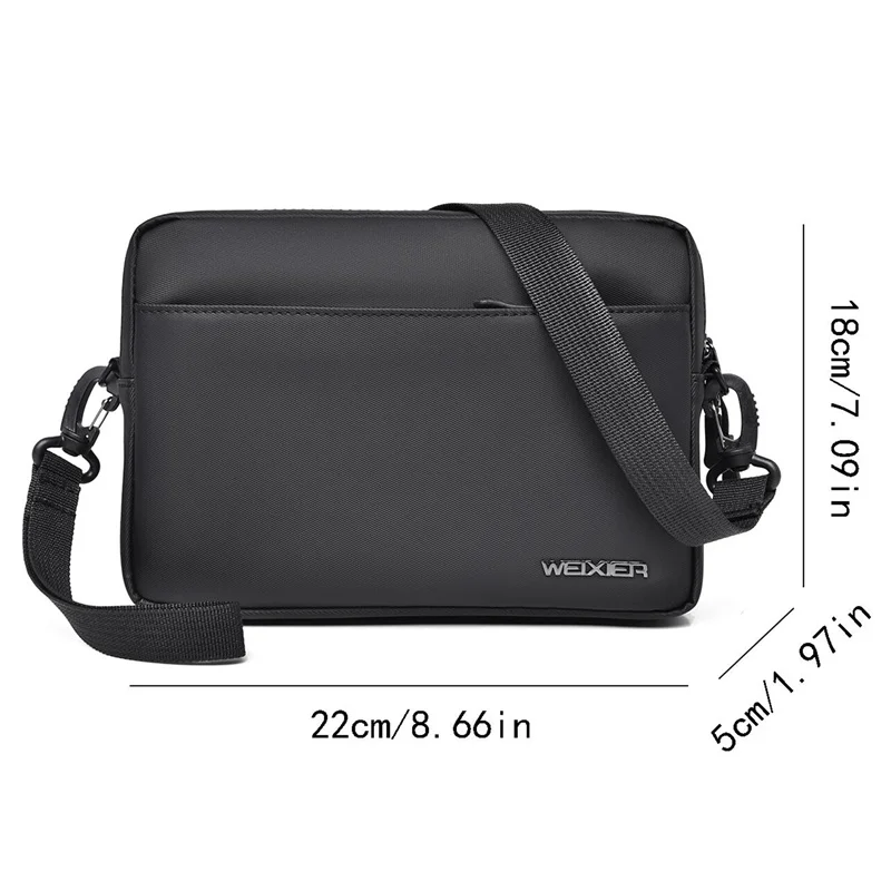 New Fashion Crossbody Bag Men\'s Large Capacity Shoulder Bag Casual Oxford Cloth Travel Lightweight Wear-Resistant Backpack