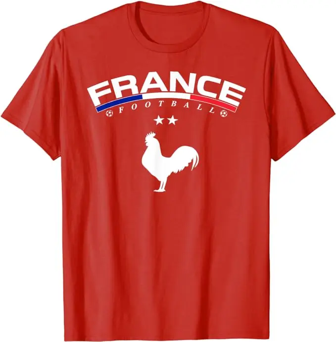 Soccer France Flag T-Shirt French Pride Tee France Football Two Stars Third Loading Clothes Frenchman Sport Foot Fan Team Jersey