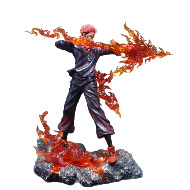 ฟิกเกอร์อนิเมะจูจุสึไคเซ็น ริโยเมน ซุคุนะ ขนาด 30 ซม. แอคชั่นฟิกเกอร์ พีวีซี รูปปั้นตั้งโต๊ะ ของสะสม โมเดลของเล่น ของขวัญวันฮาโลวีน