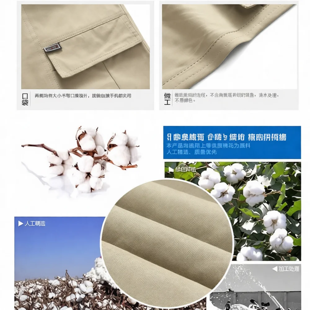 Summer Mens Cargo Shorts Casual Loose Fit Beach Trousers Comfortable Lightweight Multi Pocket Outdoor Activities