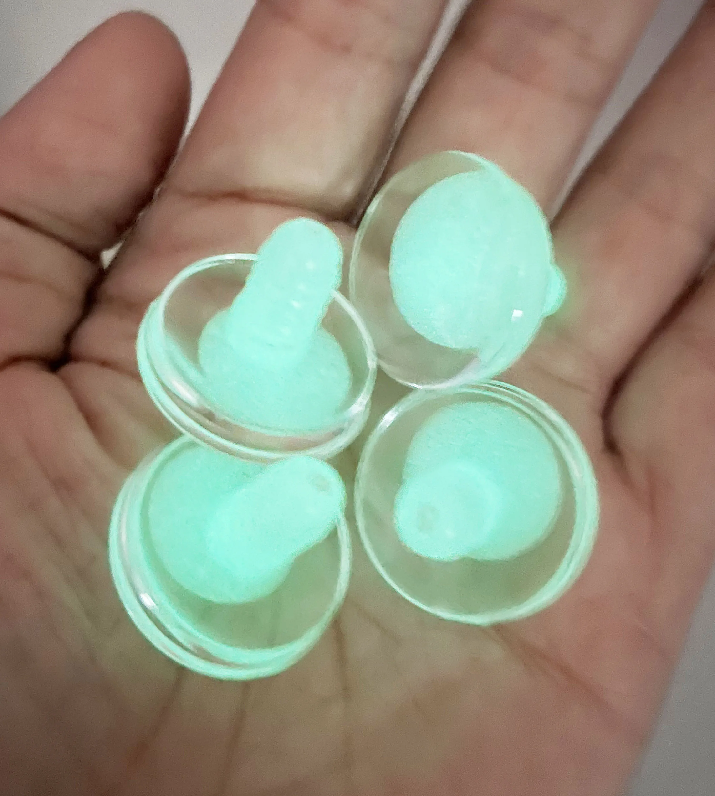 10 Paar Leuchtende Pupillenaugen 20MM 25mm 30mm 3D Komische Runde Glitzer-Spielzeugaugen mit Leuchtscheibe und Hartem Unterlegscheibe – Detail 5