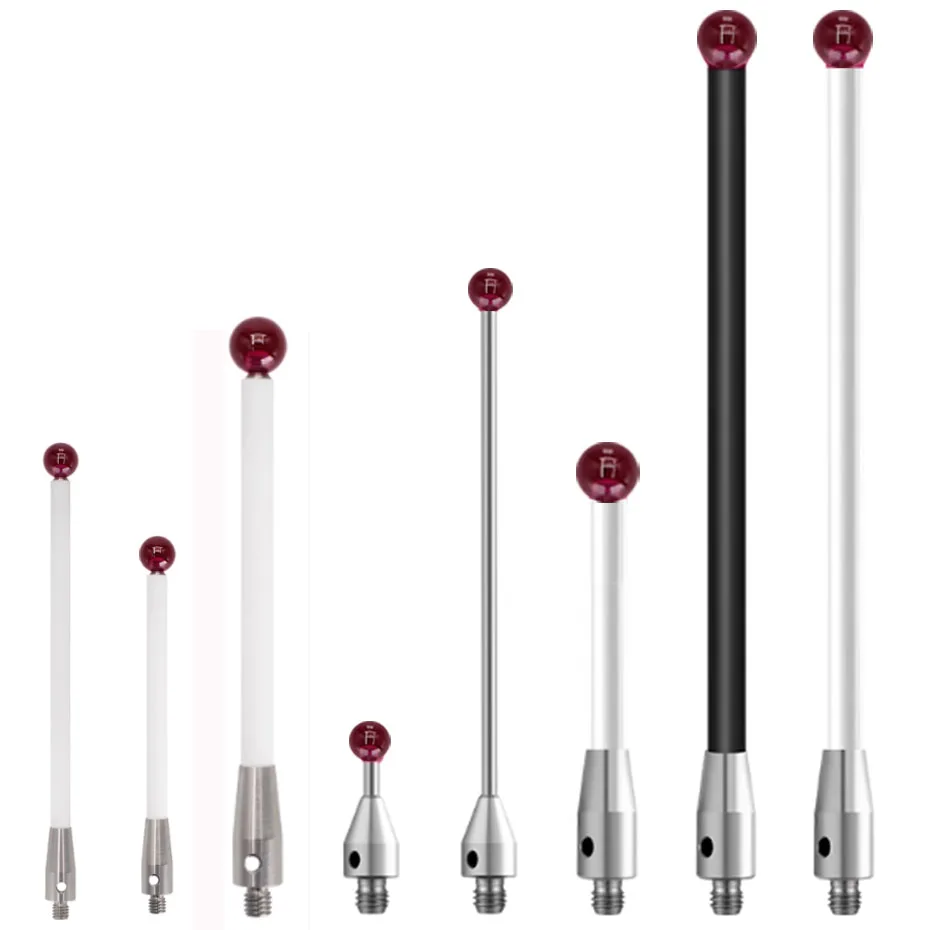 Ruby CNC probe, three coordinate measuring needle, testing needle, measuring head, carbon fiber probe, measuring needle