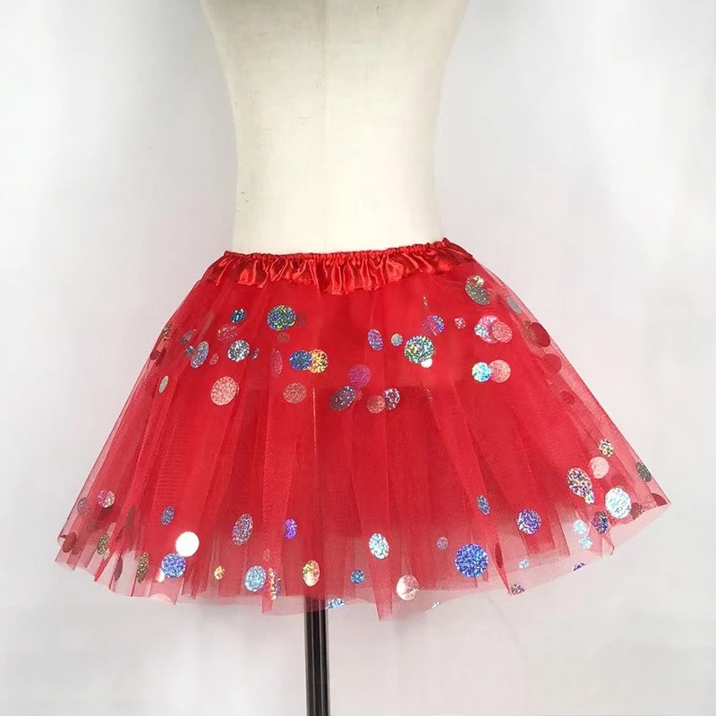 

Summer New Girls' Skirt Bow Ribbon Pompadour Butterfly Print Reflective Party Pleated Mesh Pleated Sweet Skirt