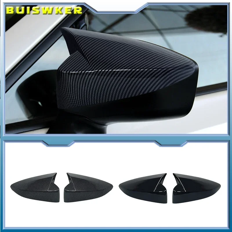 For Toyota GT 86 GT86 Subaru BRZ 2012-2020 ABS Carbon Fiber Side Door Rearview Mirror Cover Trims Auto Exterior Accessories