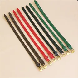 Wristband strap Simple Bamboo grain Leather Bracelet Jewelry String Letter Classic Minimalist Strap Accessories 8mm 10mm