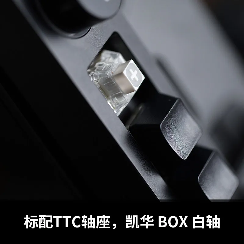 FiiO KB1K Mini Mechanical Keyboard Musical Knob Design Premium Keycap Keyboard for PC Laptop Audio Control Accessories Gifts