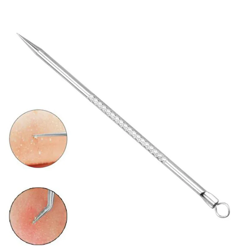 Gorący zestaw do usuwania zaskórników, komedonów i wyprysków z nierdzewnej stali, narzędzia do pielęgnacji skóry twarzy, czyszczenia porów, igły do usuwania.