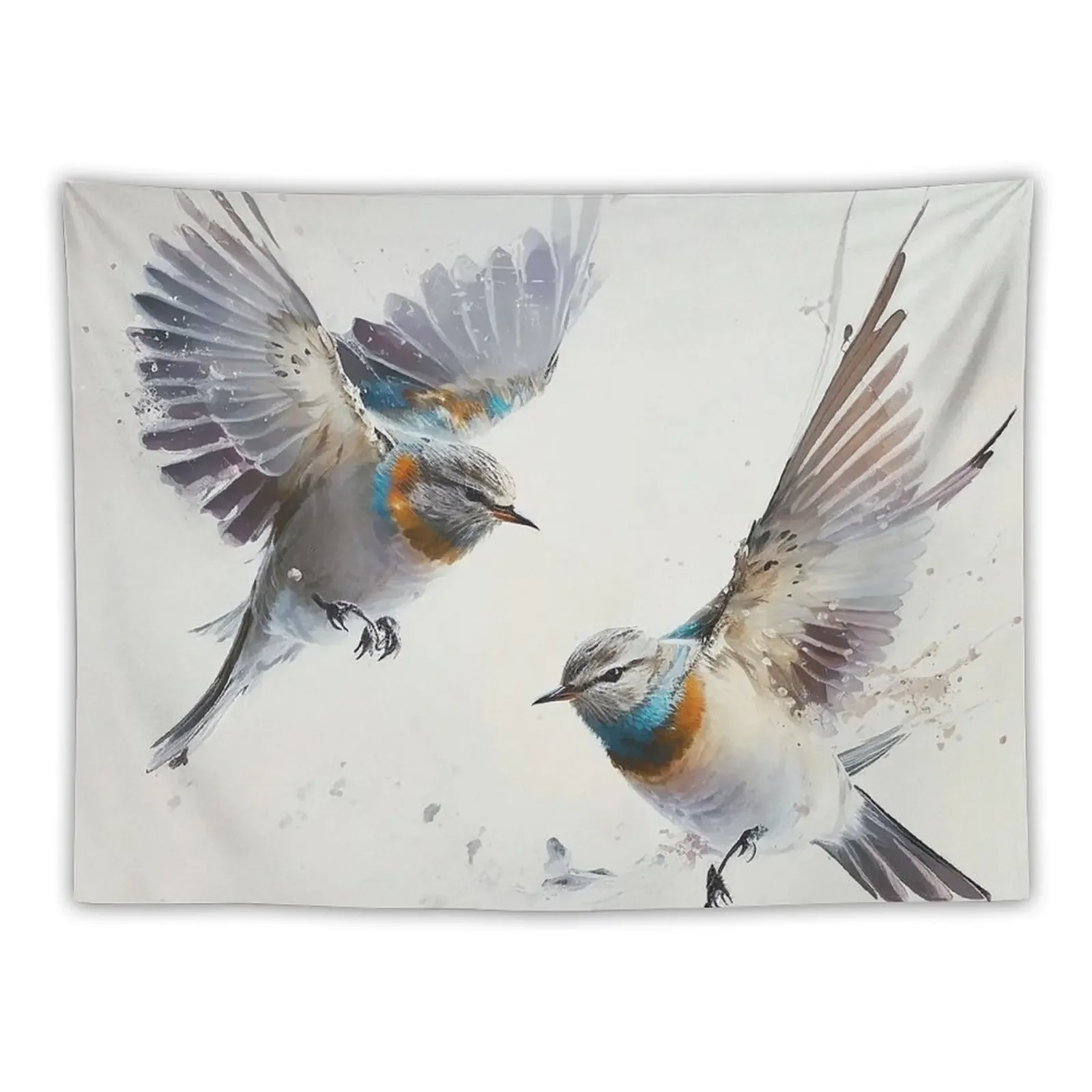 Two beautiful flying birds Tapestry Home Decorations Aesthetic Japanese Room Decor Nordic Home Decor Tapestry