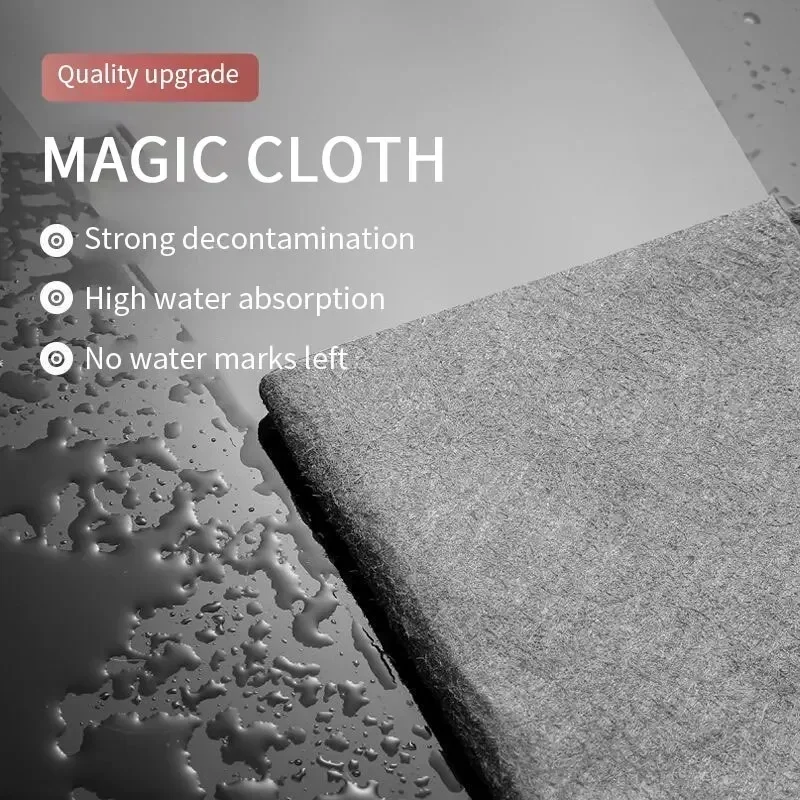 1pc Thickened Cleaning Cloth No Trace No Watermark Reusable Microfiber Rag Quickly Clean Towels Scouring Pad