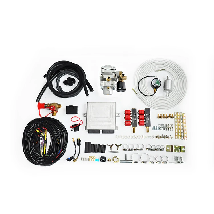 New 6 Cylinder CNG Conversion Kit with Sequential Fuel Injection ECU for Cars Auto Car Parts Engine GNV Natural Gas CNG Kit