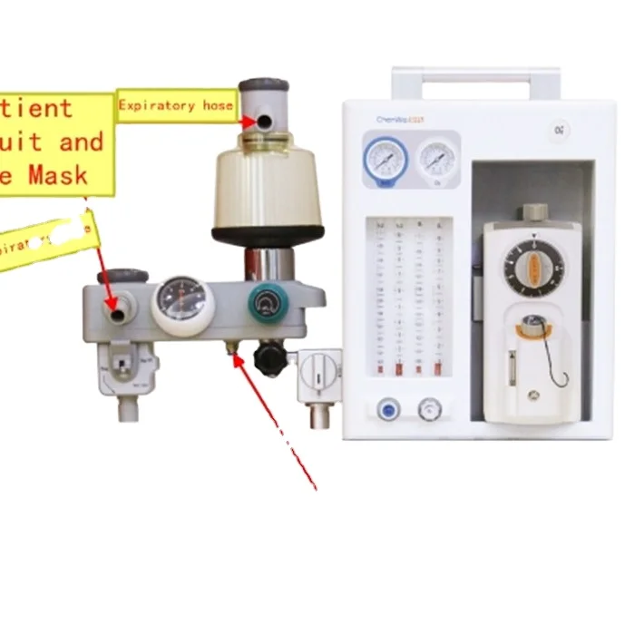 Medic Vet CWH-1010 Cost Effective  Ventilator With Portable Anesthesia Machine ventilator