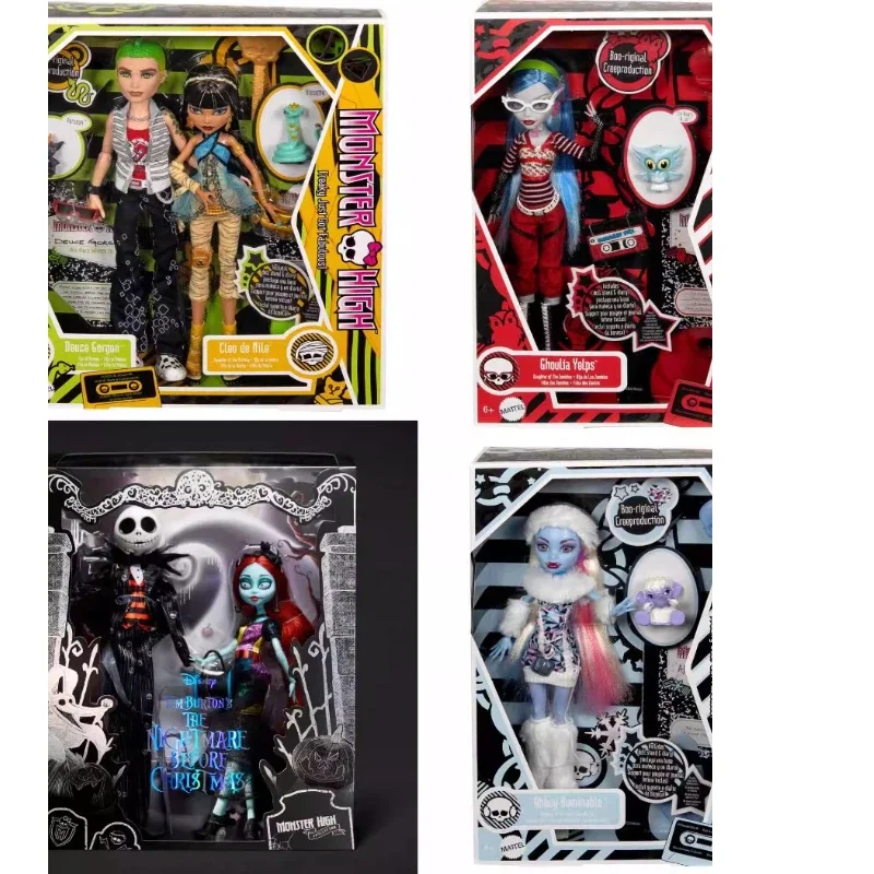 New Surprise Doll Monster High Booriginal Creeproduction Doll Ghoulia Yelps Reproduction with Doll Stand Toy  Gifts for Girls