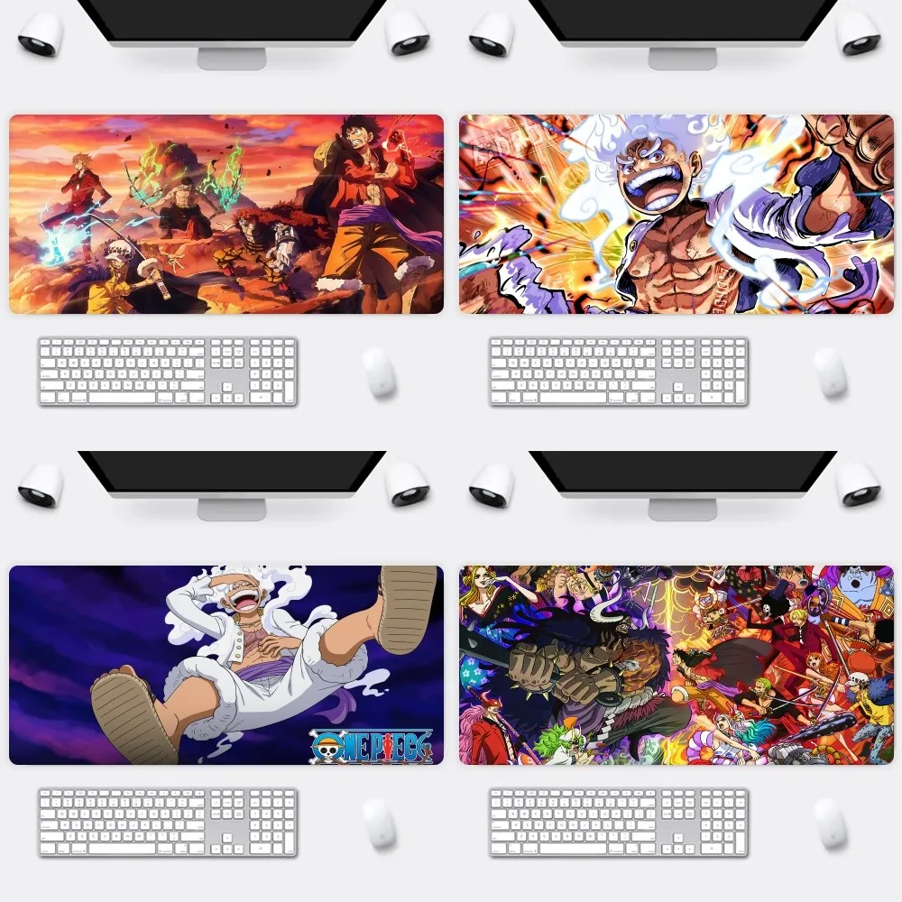 Bilibili alas mouse Anti selip model Anime O-ONE Luffy Gear 5 Mousepad kantor besar kecil tikar PC Keyboard komputer matras karet antiselip