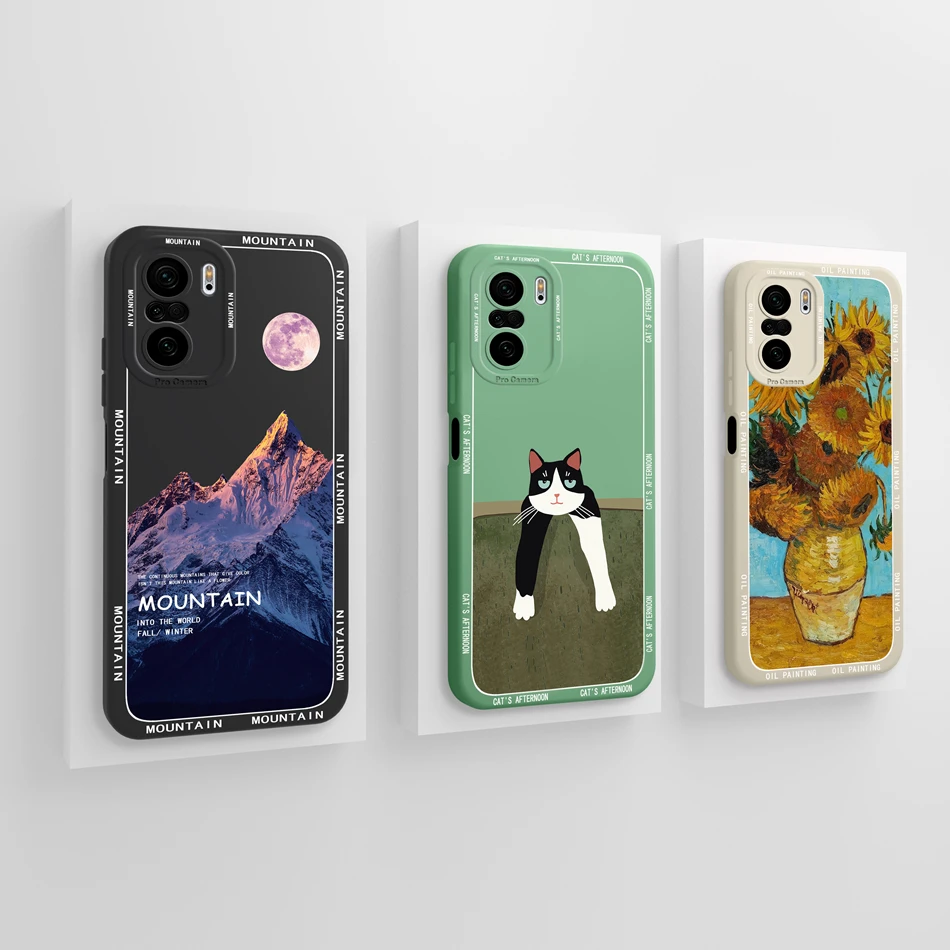 Case For Poco F3 F4 Leisure Design Bumper Liquid Silicone Back Cover For Xiaomi Poco F 3 F 4 PocoF3 PocoF4 Anti Drop Protectors