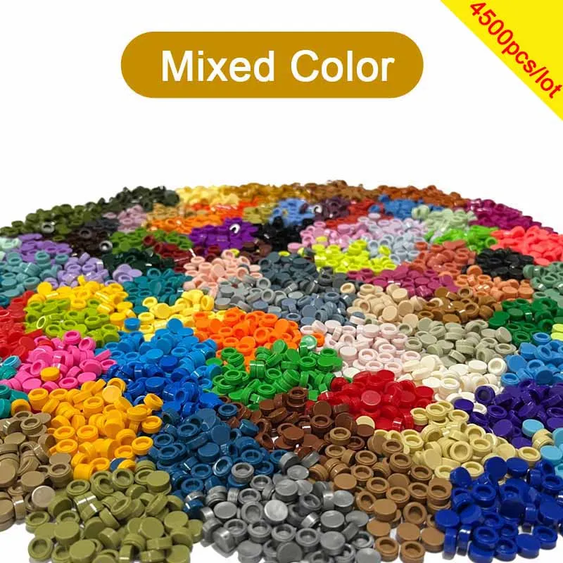 Bulk Buy Tile 1x1 Round 98138 DIY Pixel Art Stuff Remix 91 Colors Building Block Part Brick Mosaic Toys For Artist 4500pcs/Lot