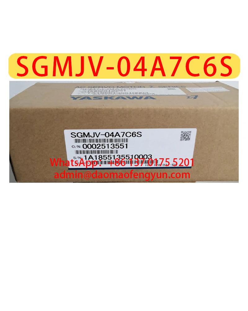 

SGMJV-04A7C6S Brand New Servo Motor，Fast shipping，SGMJV 04A7C6S