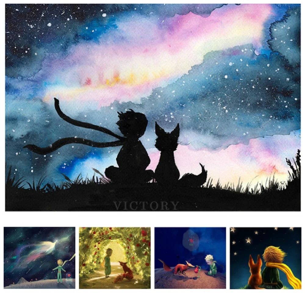 

5D Diamond Painting "the Little Prince" Diy Full Rhinestones Drill Cross Stitch Kits Square Round Diamond Embroidery Home Decor