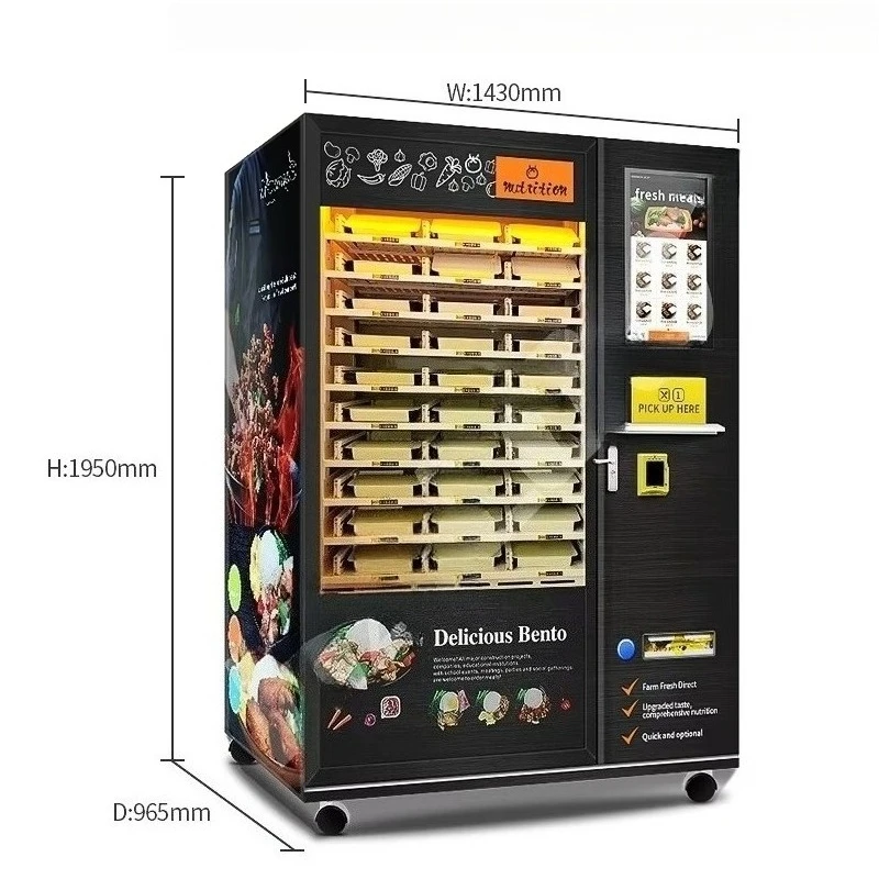 Imagen 5: Proveedor de Máquinas Expendedoras Refrigeradas Personalizadas, Comida Fresca de Granja las 24 Horas, Fruta, Elevador XY