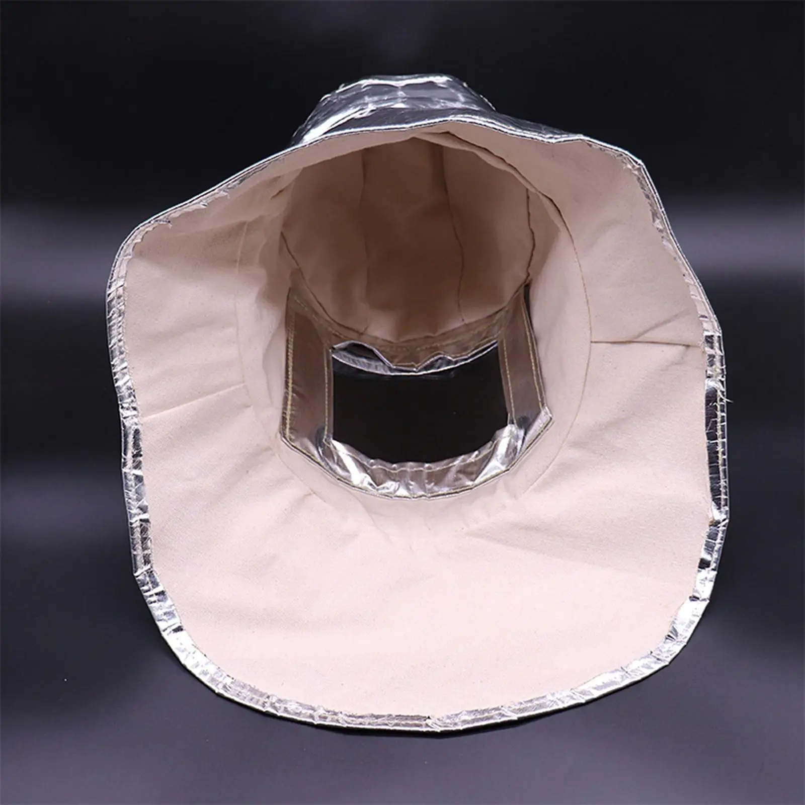 Fire Resistant Suit Helmet Accessories Aluminum Foil Hood for Firefighting view 3