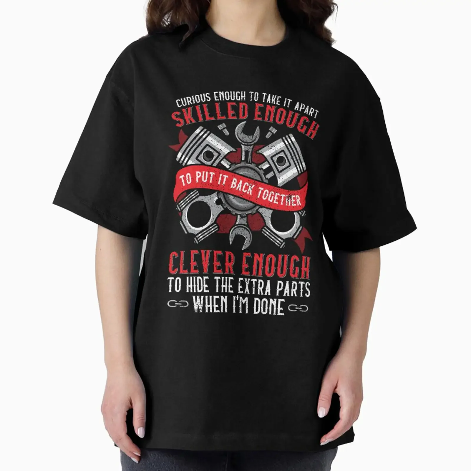 Machine Car Mechanic Driver Engine Tools Auto Truck Lover designed and sold by DoSt 997 vintage Washed Top For Everyday Wear