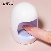Cute Egg Portable Travel Home 6W 3 Led Mini Nail Dryer Machine USB UV Lamp Manicure Lamp For Gel Based Manicuring Nail Tool