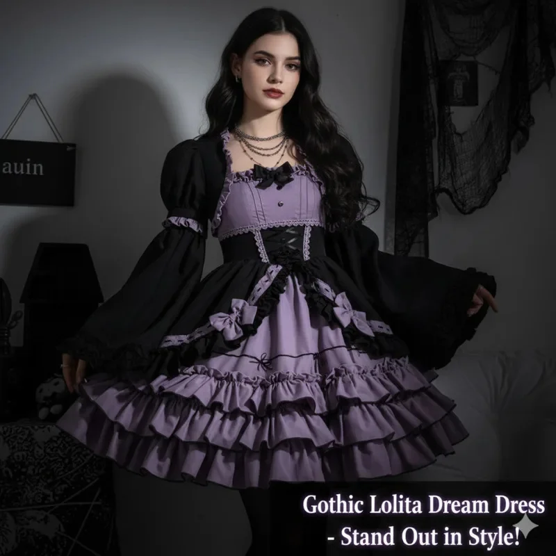 Coelho y2k arco lolita jsk vestidos conjunto lolita sakura em camadas roupa 3 peças saia sem mangas ins capa doce kawaii meninas vestido novo