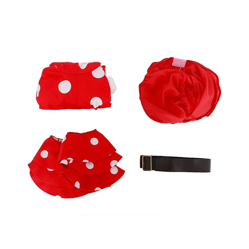 3XL Anime My Hero Academia Kinoko Komori Cosplay Costume Red Mushroom Dress Suit With Hat Halloween Christmas For Adult MN9