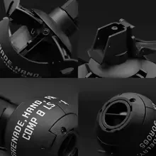 1/3 قطعة نموذج قنبلة يدوية لعبة الادسنس الألوان اللمسية مع 1 حقيبة الذخيرة متعة تأثير حلقة سحب قنبلة يدوية لعب للبالغين الرياضة في الهواء الطلق #2