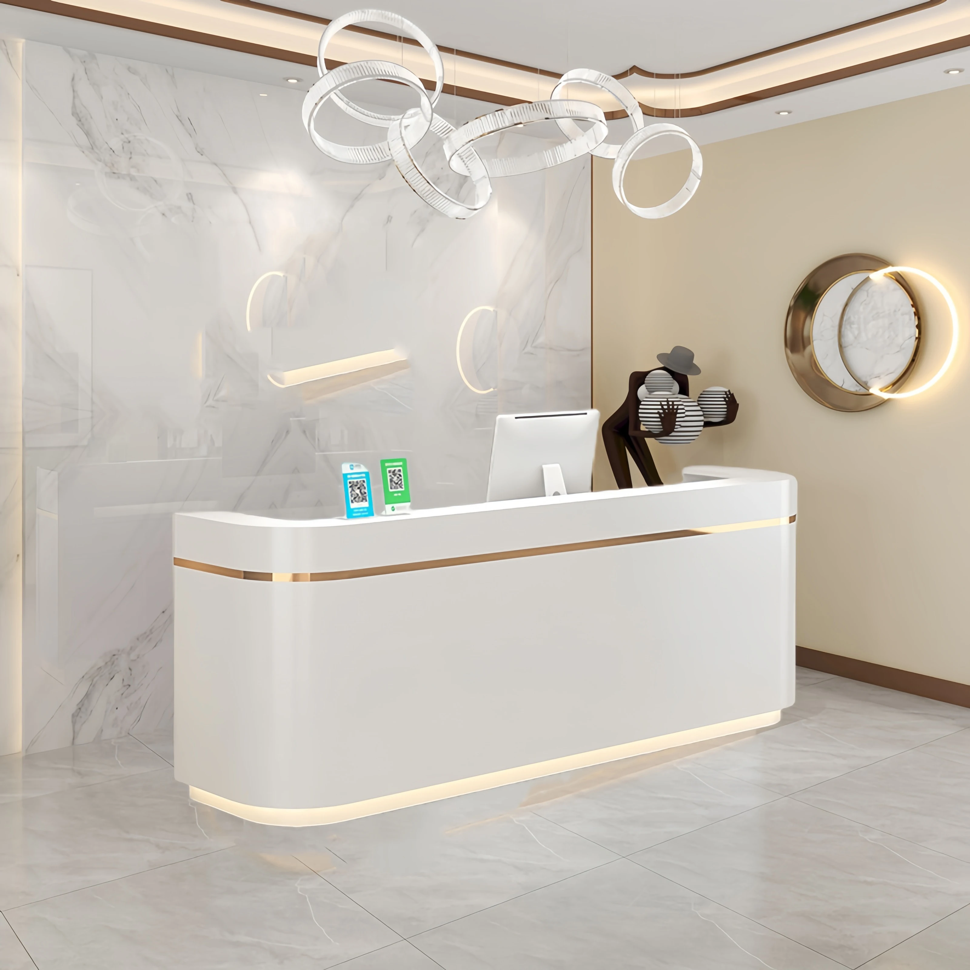 المنظمون تصميم مكاتب الاستقبال بار الجمال الفاخرة الحديثة مكاتب الاستقبال مطعم عرض أثاث مكاتب فندق Mostrador