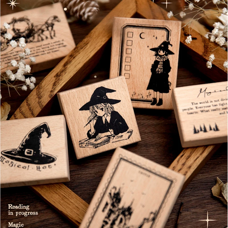 

Винтажный штамп «Тыквенная карета» для скрапбукинга, деревянная печать, аксессуар для джанк-журнала