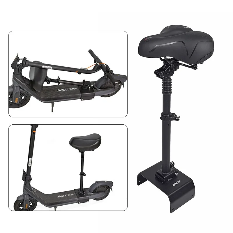 Suitable for No. 9 scooter Ninebot E2pro seat, foldable shock absorber seat cushion, installed seat, no punching
