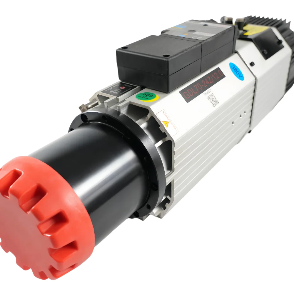 12 kW ISO30 380 V luftgekühlter ATC-Spindelmotor für CNC-Holzbearbeitungsmaschine GDL70-24Z/12