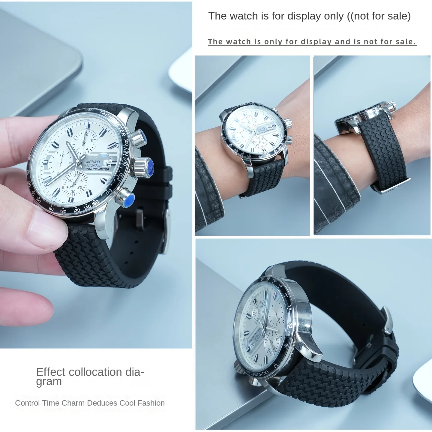 ل Chopard FKM ساعة مطاطية حزام كلاسيكي سباق 168511 الرجال الإطارات فقي نمط فلورو المطاط سوار 21 مللي متر 23 مللي متر الساعات