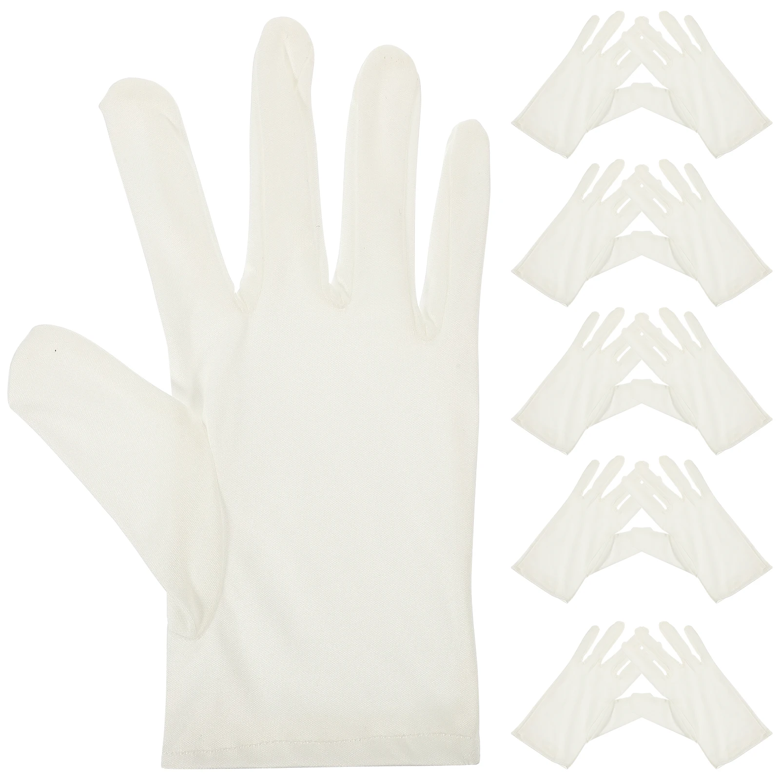 

6 Pairs Dust Free Microfiber Gloves Lightweight Comfortable Jewelry Inspection Handling Cleaning Store Labor Protection