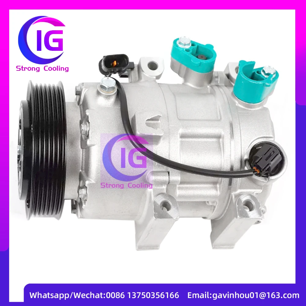 

AC Compressor For Hyundai Sonata 2.0 2.4L 2011-2014 256161 10349930 1011218 7512961 256161 CO 11218C 77013R000 CO 11218C